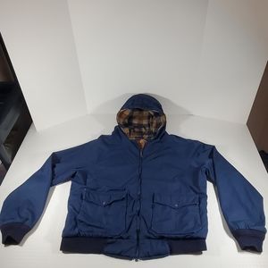 Levi's Vtg Mens XL Blue Wool Blanket Lined Jacket